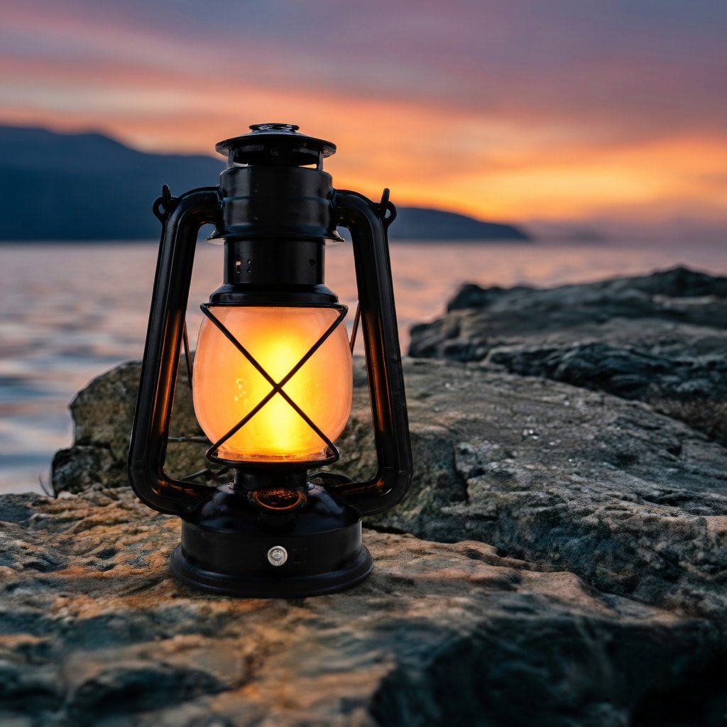 Lampe de camping LED vintage